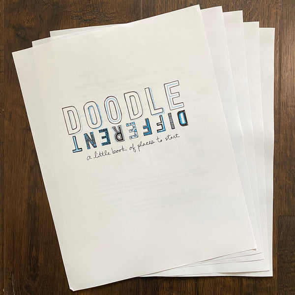 Doodle Different: A Little Book Of Places To Start - Mini Printable Version