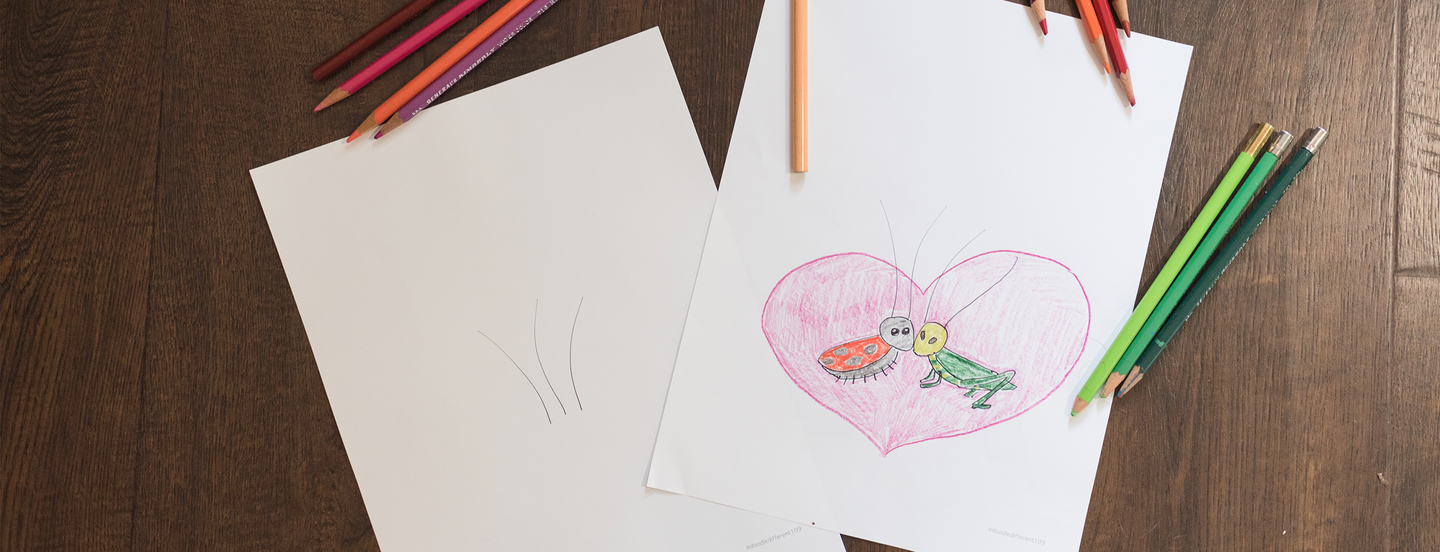 Doodle Different Love Bugs
